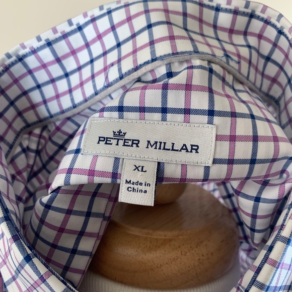 Peter Millar | Shirts | Peter Millar Plaid Dress Shirt | Poshmark